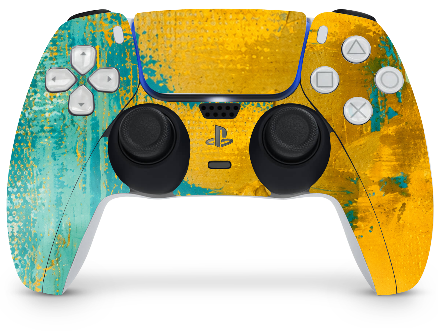 PS5 Aqua Gold Controller Skin