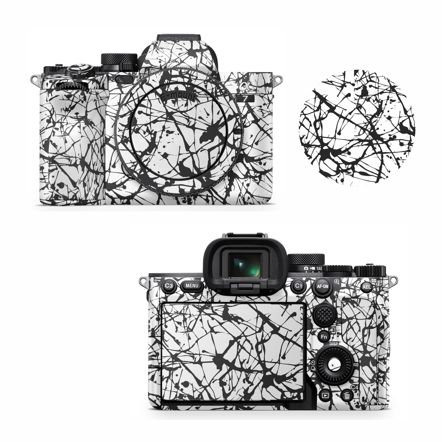 White Splash Camera Skin for all model