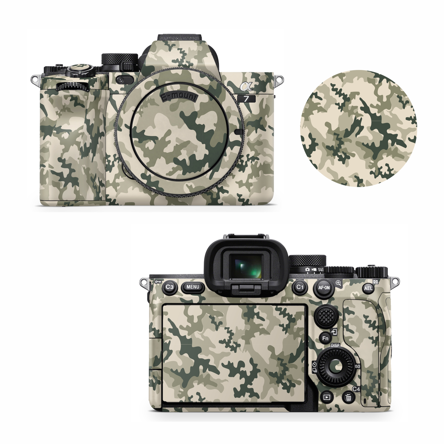 Yellow Camo Camera Skin for all model