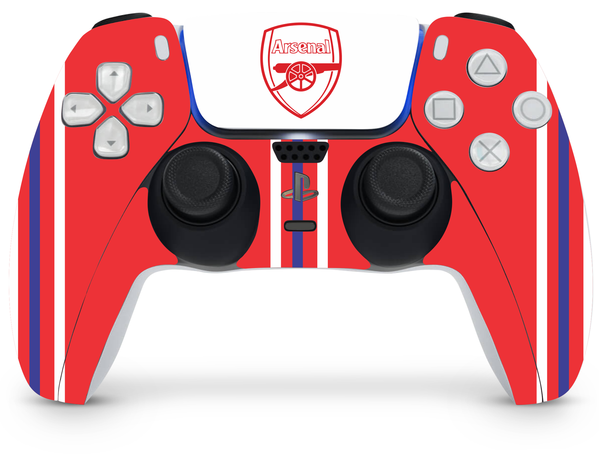 PS5 Arsenal Stripes Controller Skin