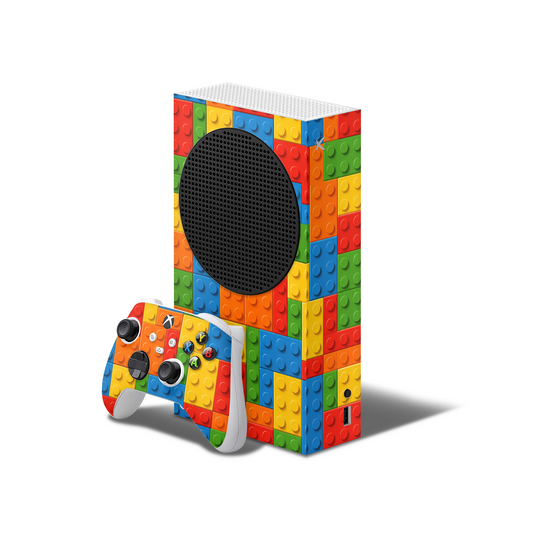 Blocks Xbox Series S Skin with 2 Controller Skins