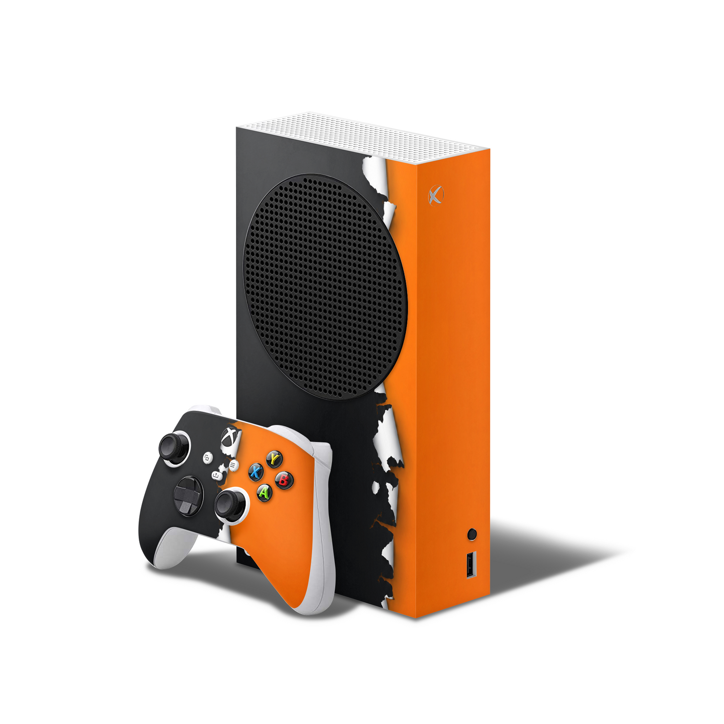 Burnt Edge Xbox Series S Skin with 2 Controller Skins