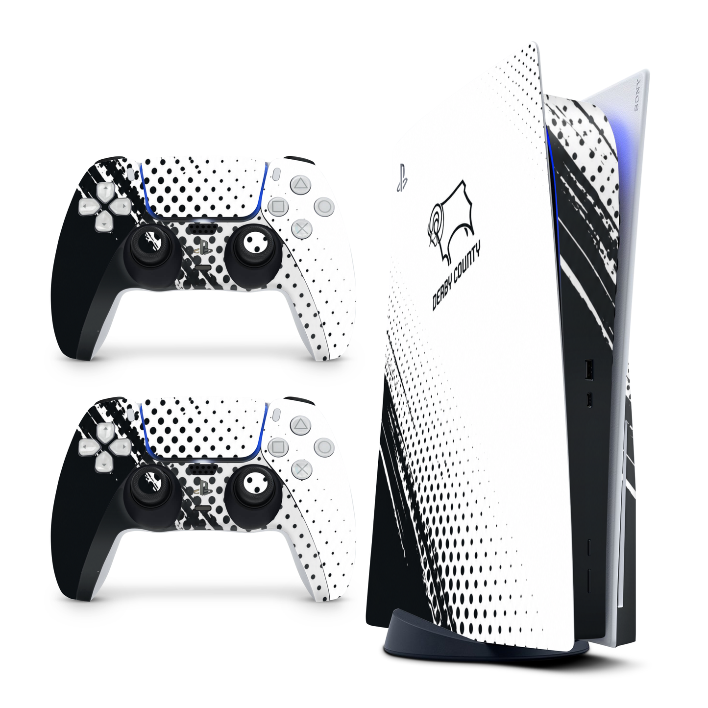 Derby County PS5 Skin with 2 Controller Skins