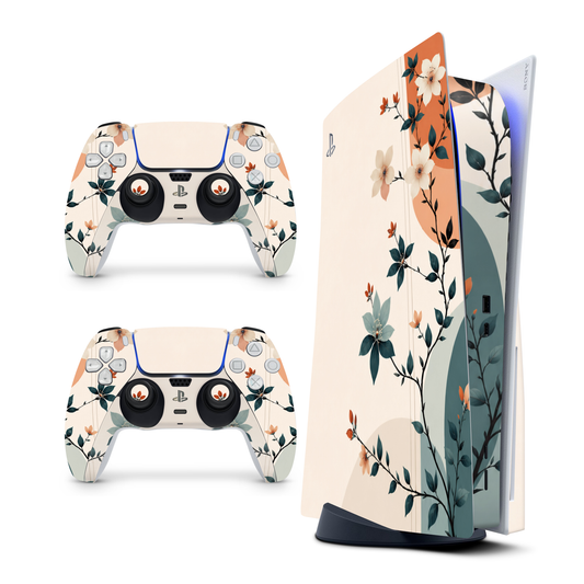 Floral Grace PS5 Skin with 2 Controller Skins