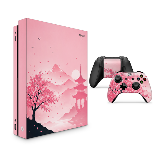 Sakura Dawn Xbox One Skin with 2 Controller Skins