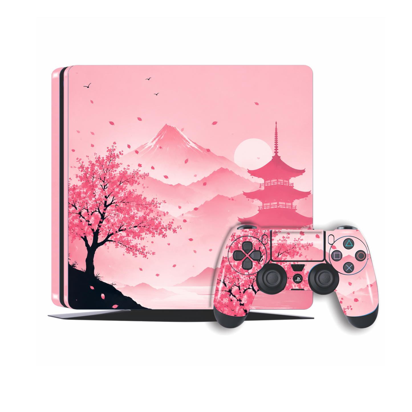 Sakura Dawn PS4 Skin with 2x Controller Skins