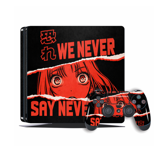 Tokoyo Never PS4 Skin with 2x Controller Skins