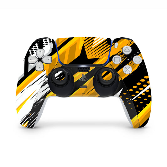 PS5 Yellow Rush Controller Skin (2x Controller Skins)