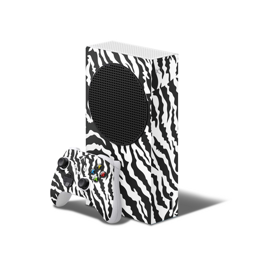 Zebra Stripes Xbox Series S Skin with 2 Controller Skins