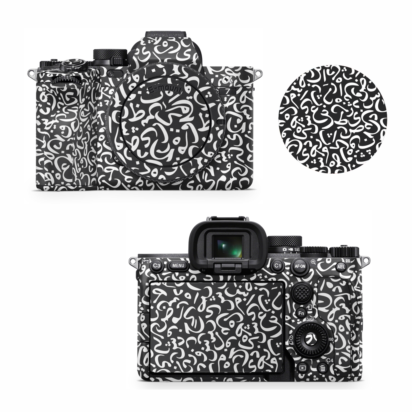 Calli Black Camera Skin for all models