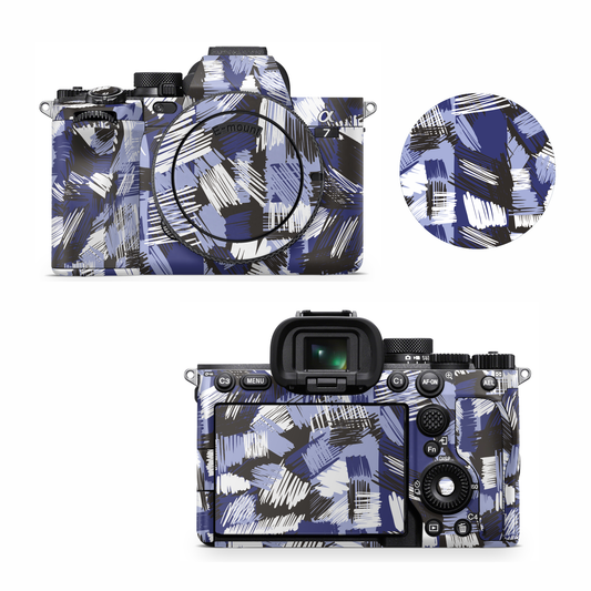 Blue Pattern Camera Skin for all models