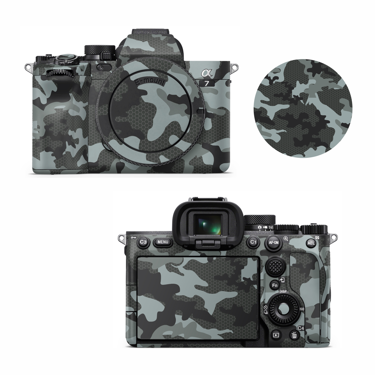 Black Camo Camera Skin for all models