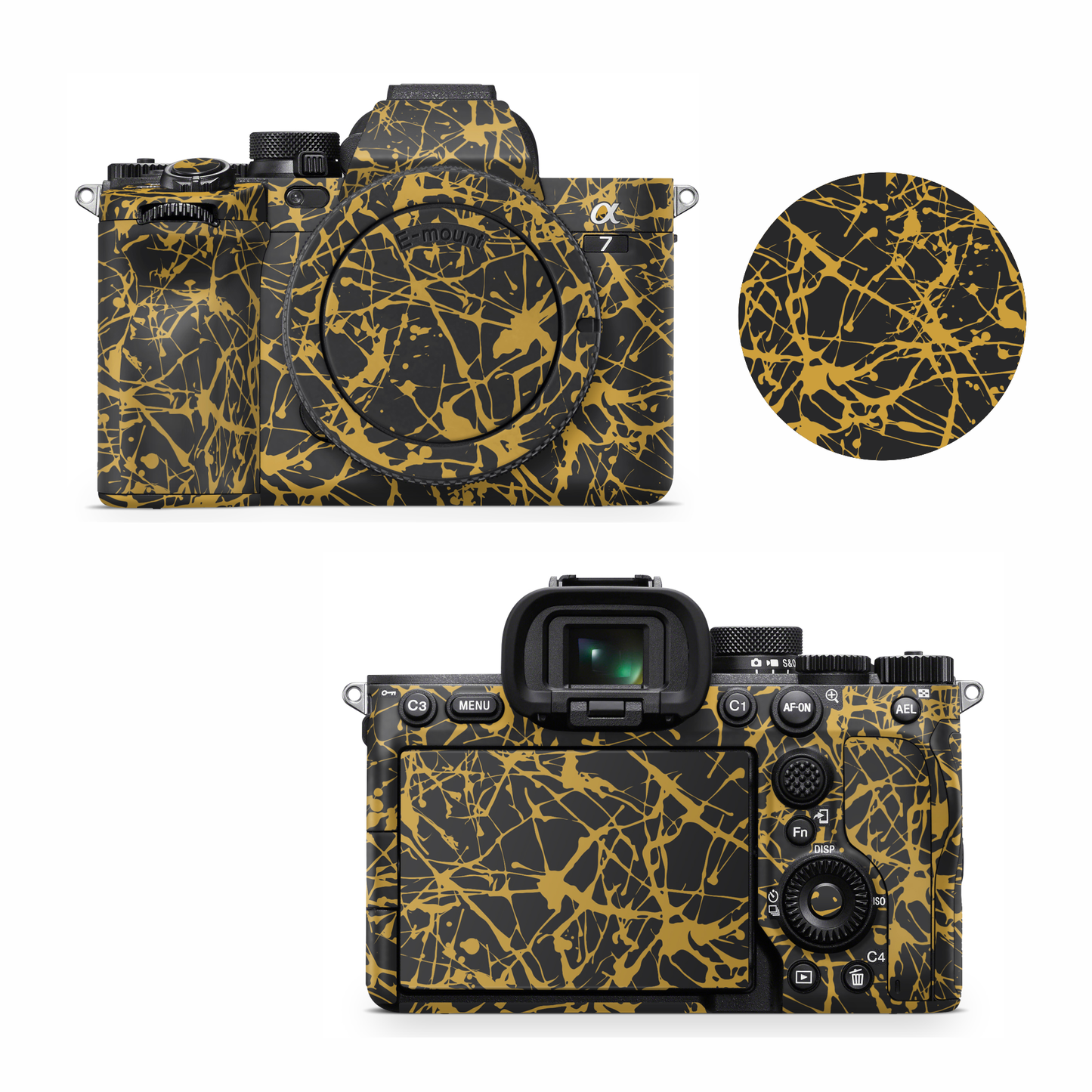 Gold Splash Camera Skin for all models
