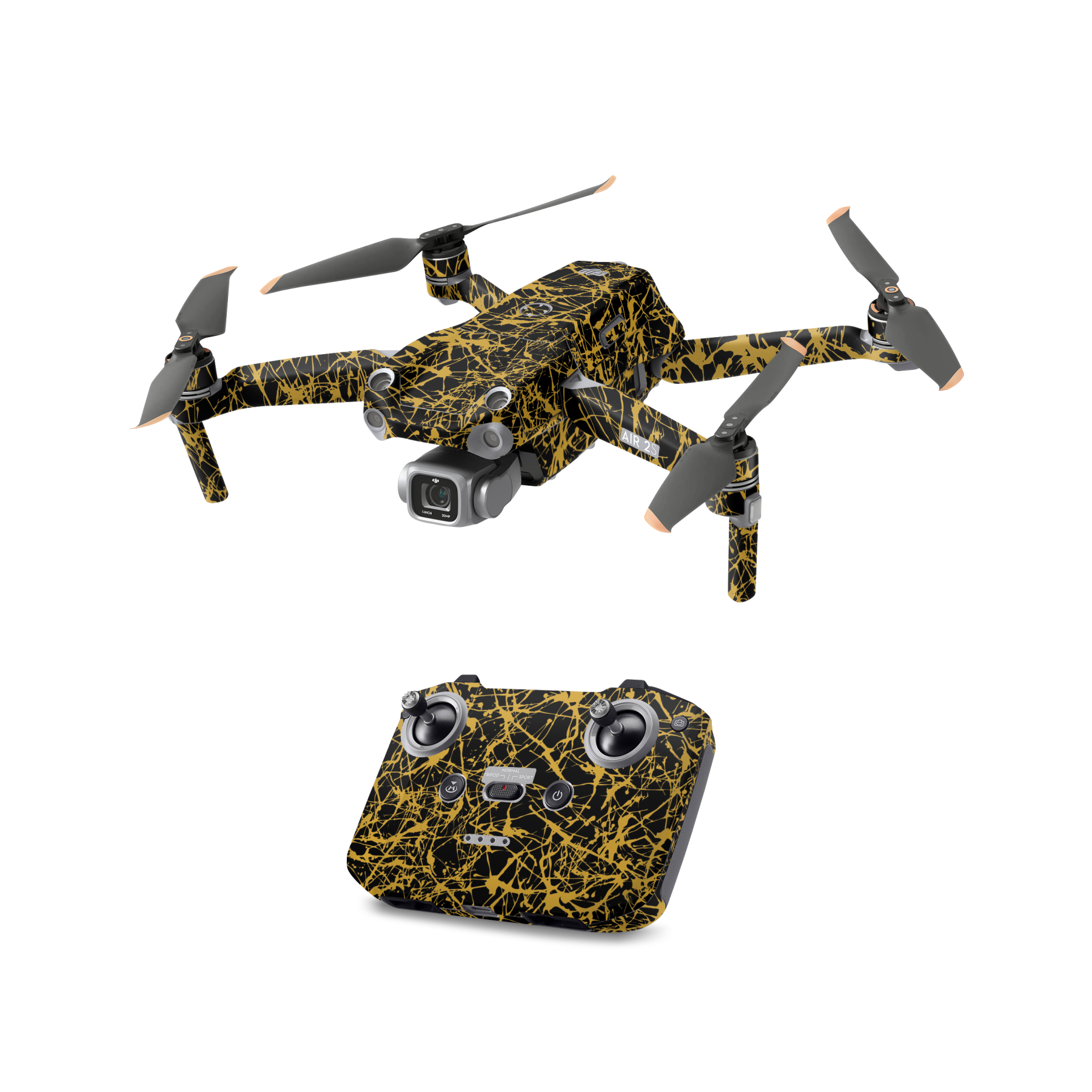 Gold Splash-All Drone Skin Models 