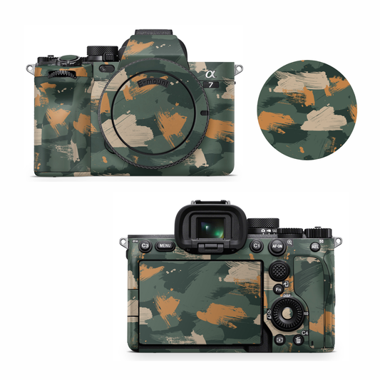 Green Burshed Camera Skin for all models