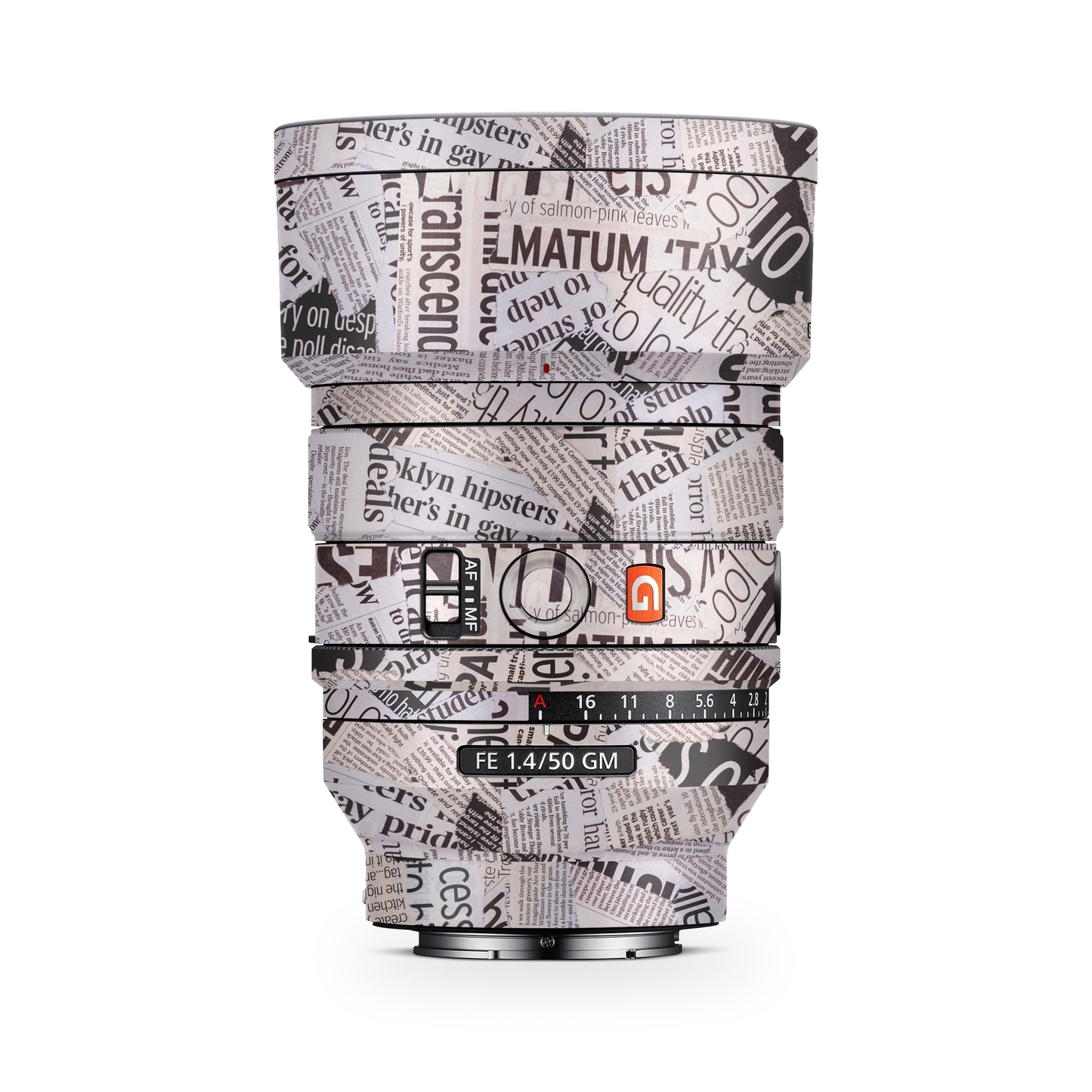 Newspaper - lens skin for all models 