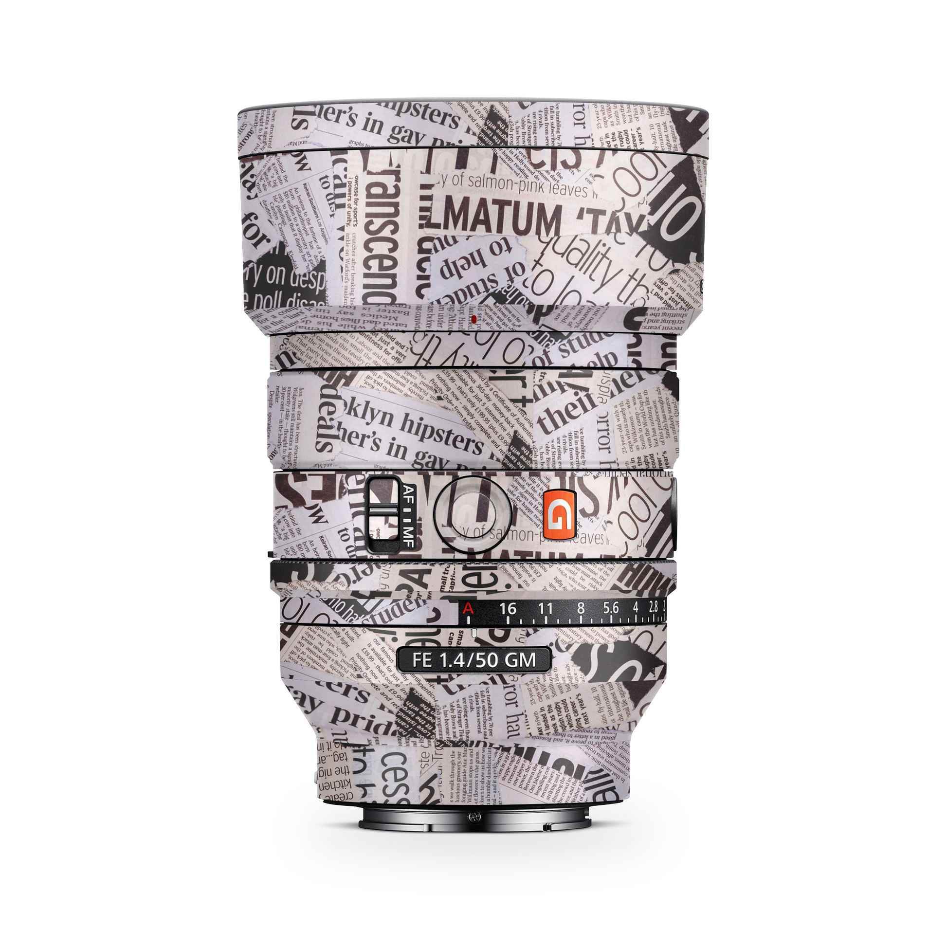 Newspaper - lens skin for all models 