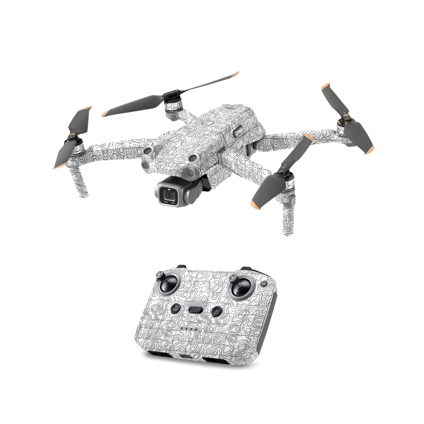White Contour-All Drone Skin Models 