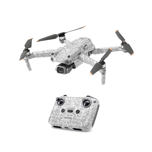 White Contour-All Drone Skin Models 