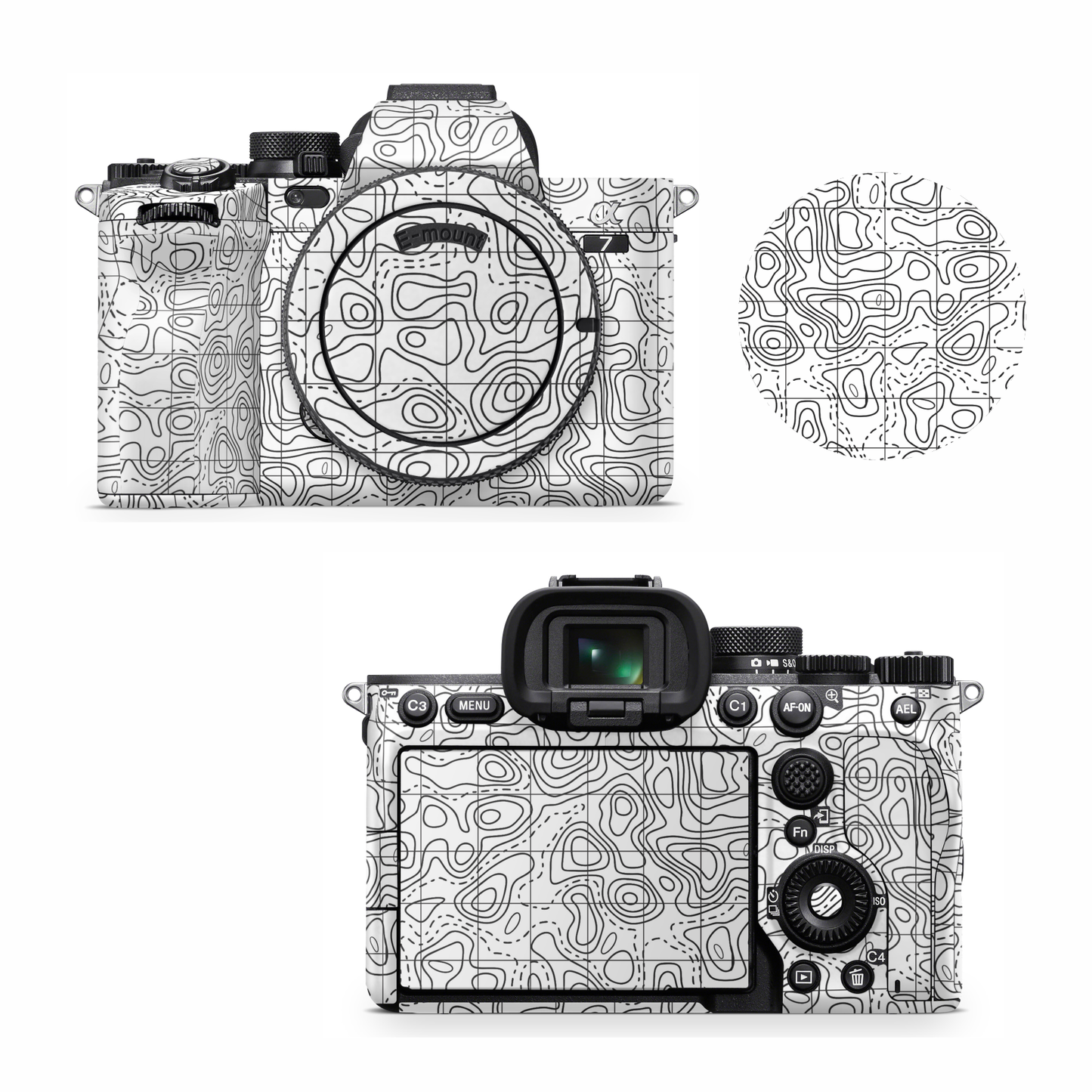 White Contour Camera Skin for all model