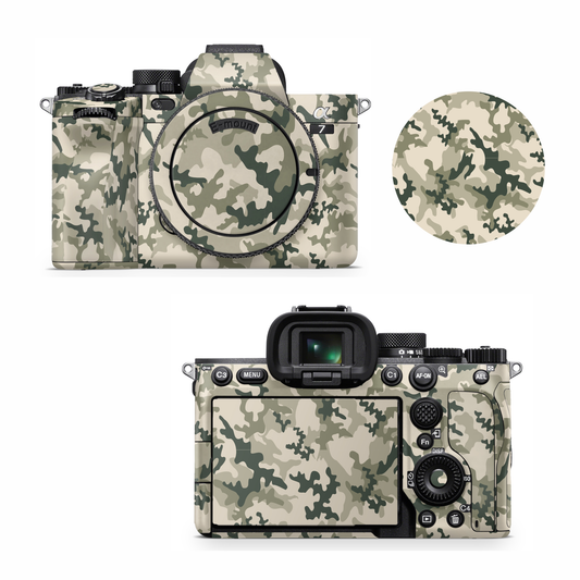 Yellow Camo Camera Skin for all model