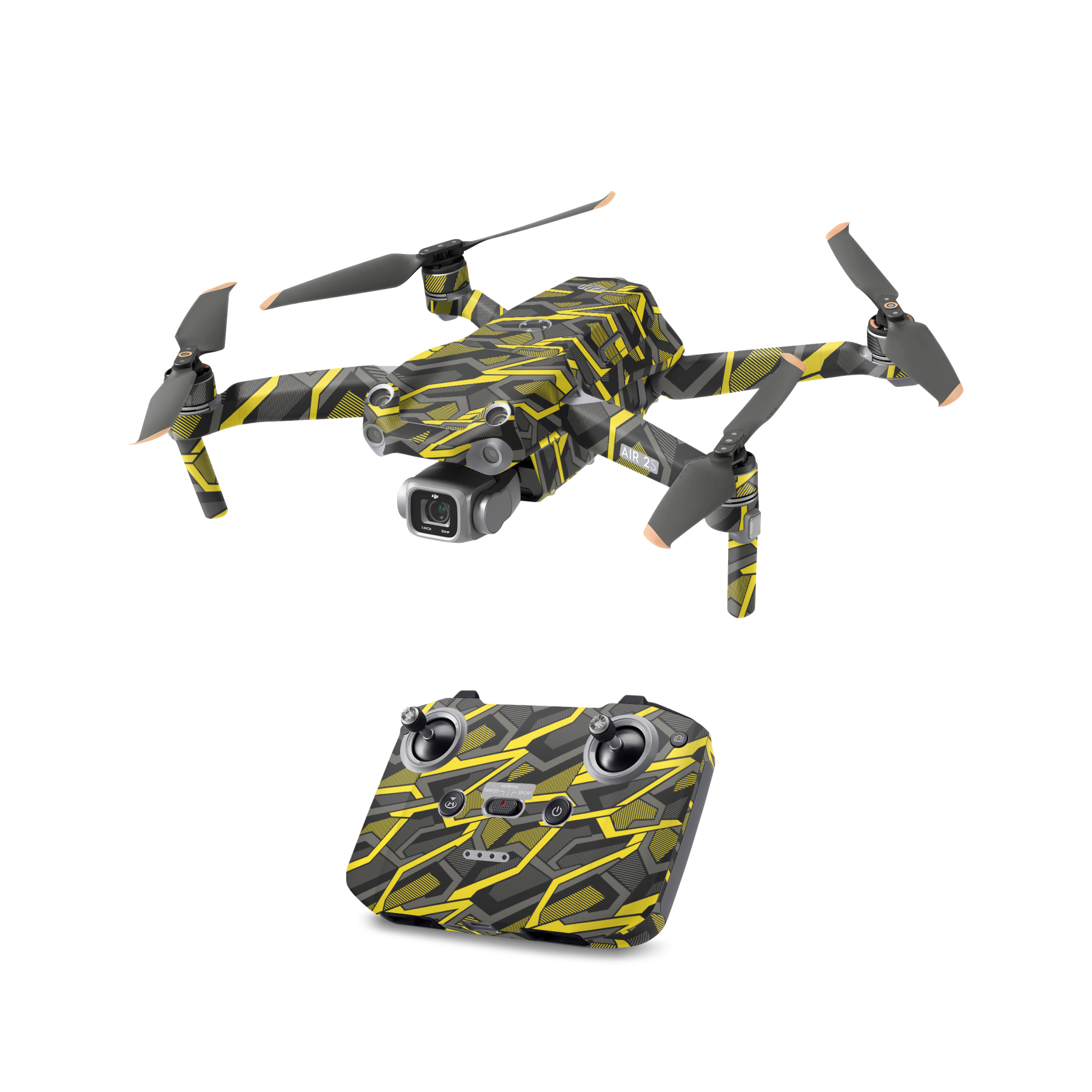Yellow Neon-All Drone Skin Models 