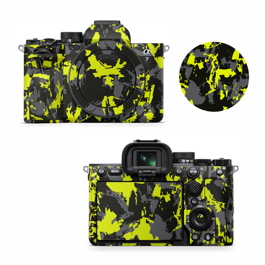 Yellow Pattern Camera Skin for all model